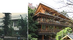 (左)改建前,(右)改建後(圖/台北市立圖書館北投分館提供)