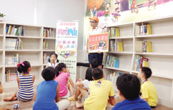 桃園市立圖書館大林分館舉辦喜閱桃園探索圖書館活動。（桃園市立圖書館提供）