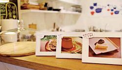 書店提供的甜點料理都是挑選過的安心食材。