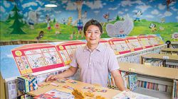 童書插畫家賴馬。( 親子天下提供，黃建賓攝影)