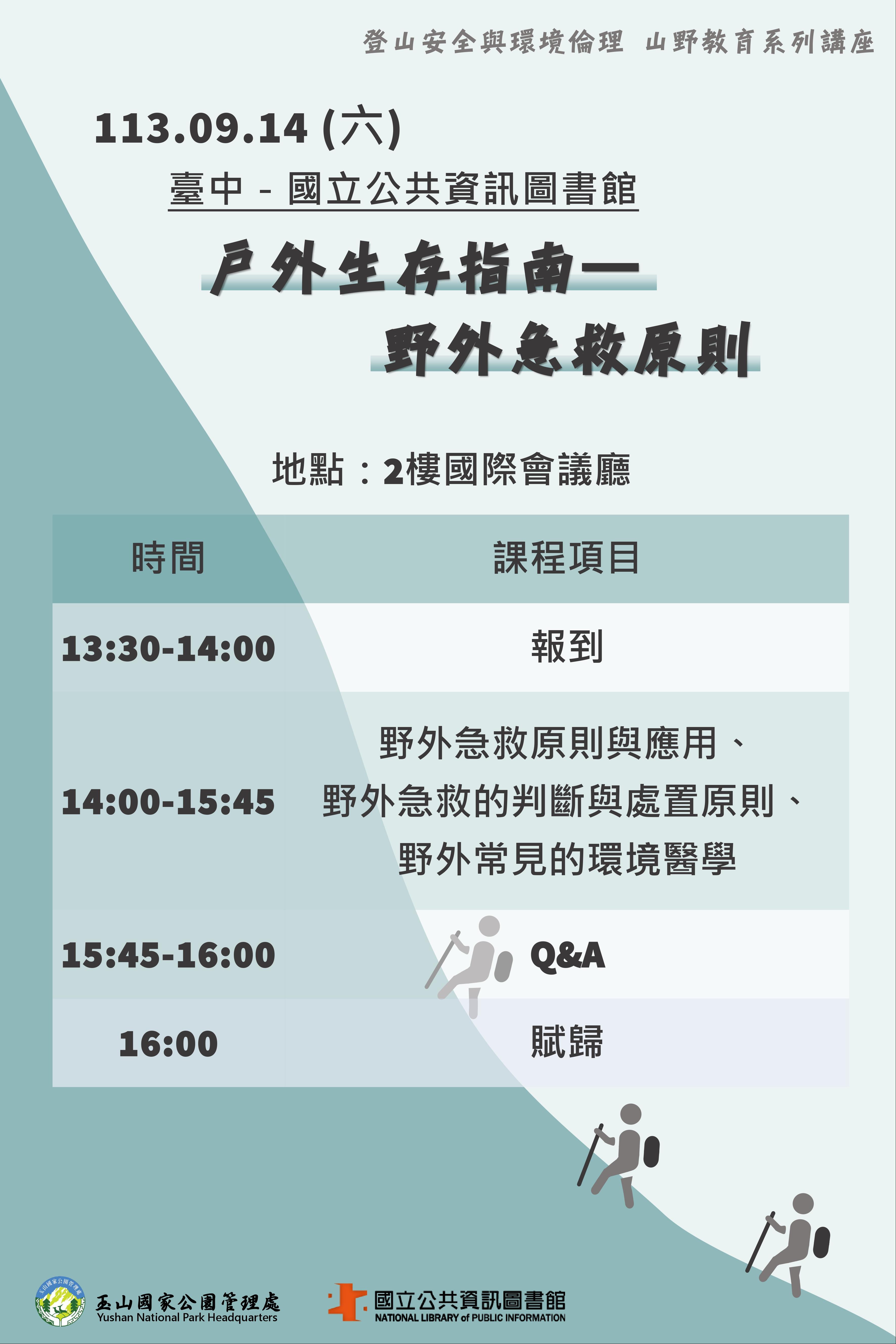 戶外生存指南–野外急救原則
