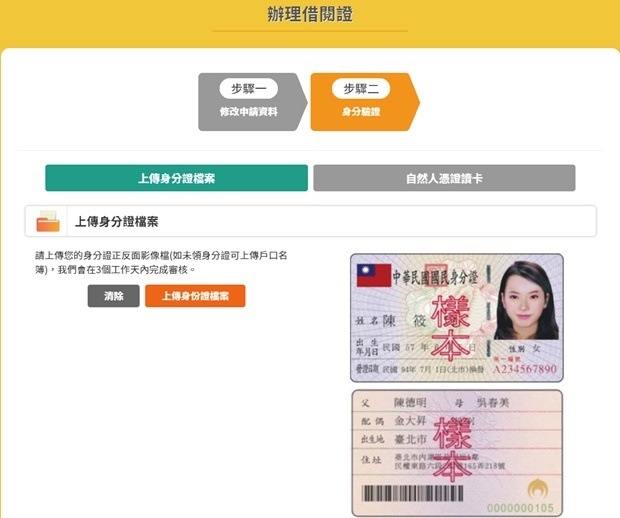 一證通整合平台支援自然人憑證或線上上傳身分證明資料進行辦證