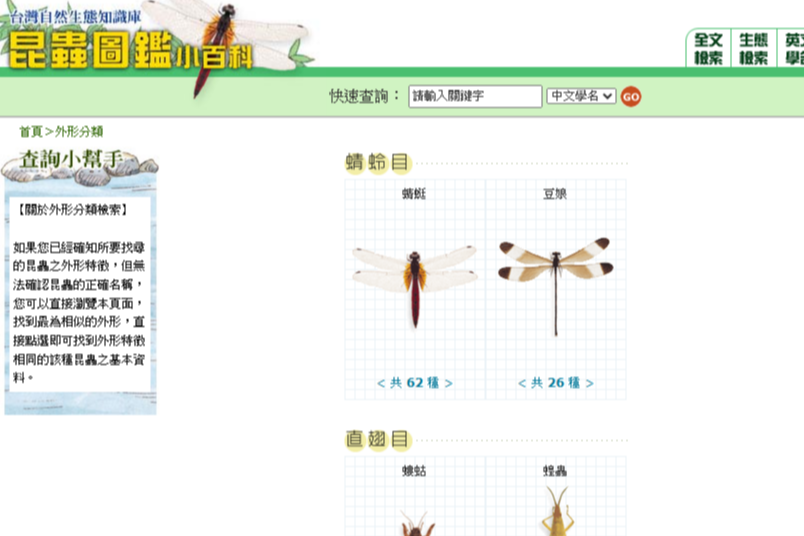 昆蟲圖鑑小百科